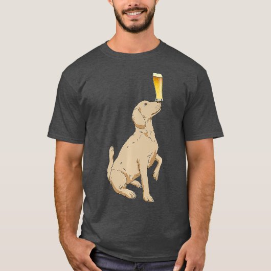 Dog Beers Labrador Retriever Craft Beer T-shirt (Voorkant)