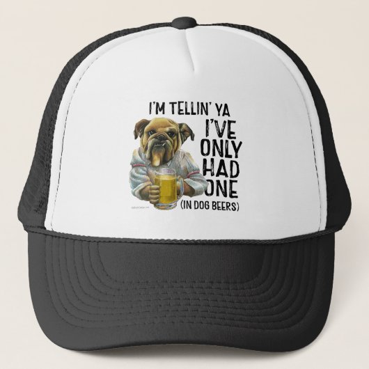 Dog Beers Trucker Hat Pet (Voorkant)