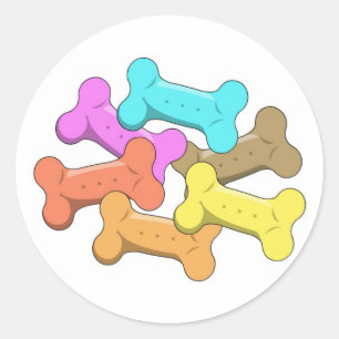 Dog-behandelingen Ronde Sticker