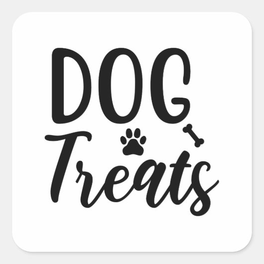 Dog-behandelingen Vierkante Sticker (Voorkant)