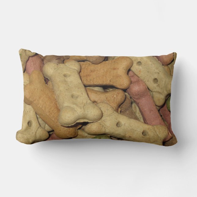 Dog behandelt de Lumbar Pillow Kussen (Voorkant)