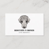 Dog Behandelt het Visitekaartje van de Baker (Voorkant)