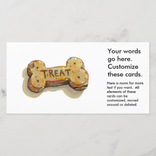 Dog behandelt kaarten voor honden partijen eveneme