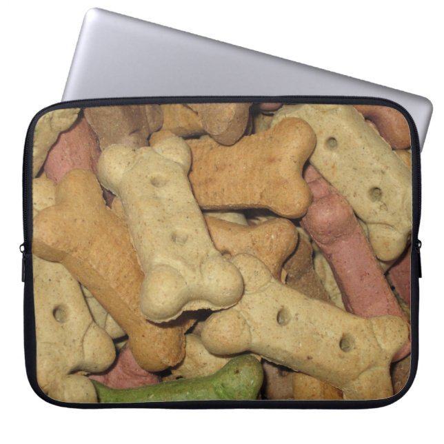 Dog behandelt laptophoes laptop sleeve (Voorkant)
