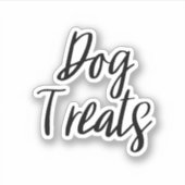 Dog behandelt opslag Sticker (Voorkant)