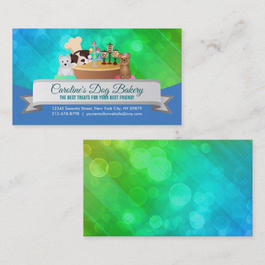Dog Behandelt Visitekaartjes (Voorkant / Achterkant)