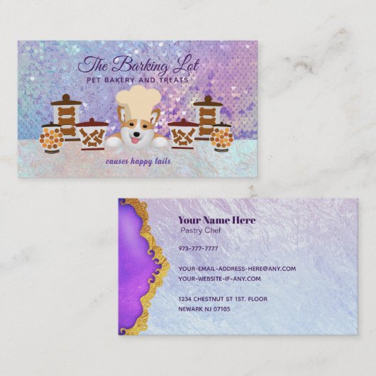 Dog Behandelt Visitekaartjes (Voorkant / Achterkant)