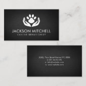 Dog behaviorist Black and white Visitekaartje (Voorkant / Achterkant)