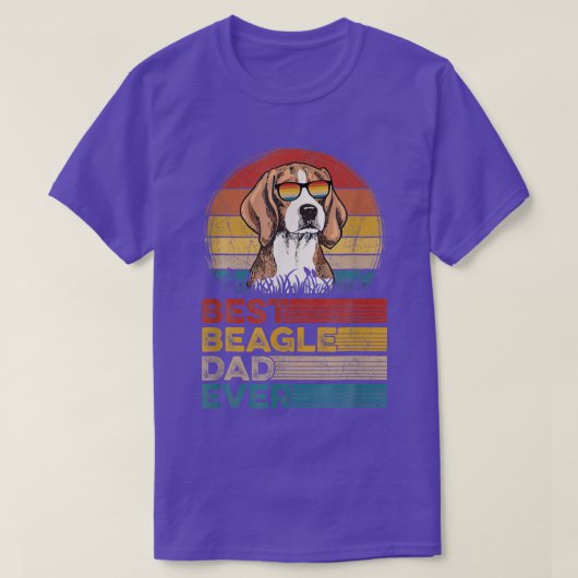 Dog Best Beagle Dad ever Fathers Day Puppy T-shirt (Design voorkant)