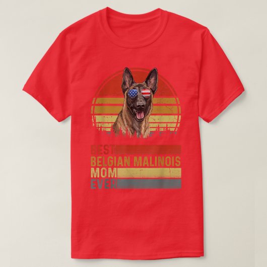 Dog  Best Belgische Malinois Mam Ooster T-shirt (Design voorkant)