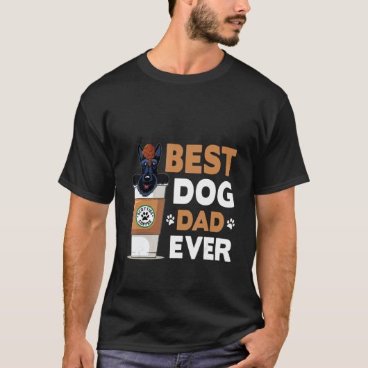 Dog    Best Dog Dad Ever T-shirt (Voorkant)