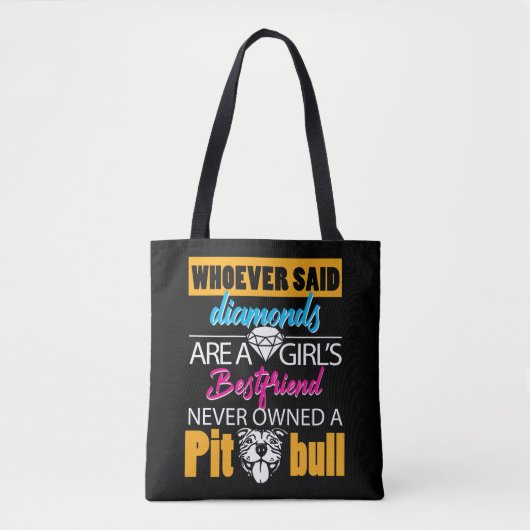 Dog Best Friend Pit bull Gift Tote Bag (Voorkant)