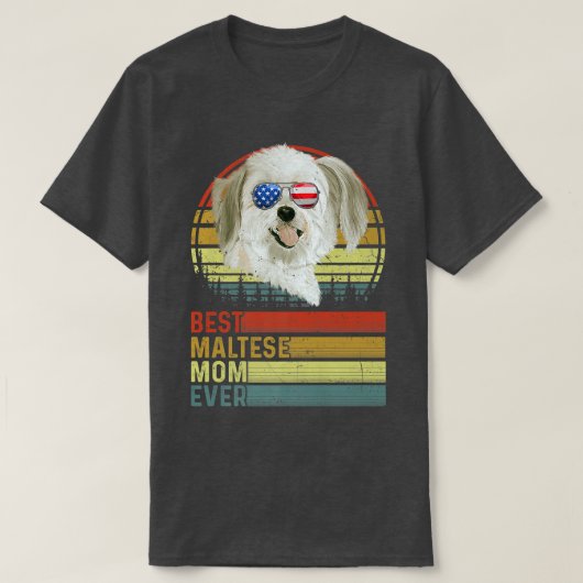 Dog Best Maltese mam Ever Moederdag Puppy T-shirt (Design voorkant)