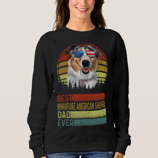 Dog  Best Miniature American Shepherd Dad E Trui (Voorkant)