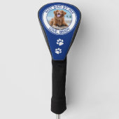 Dog Best Pap Ever Blue Foto Golfheadcover (Voorkant)