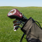 Dog Best Pap Ever Red White Funny Foto Golfheadcover (Insitu)