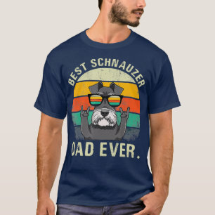 Dog Beste Schnauzer Papa Ever Vaders Dag T-shirt