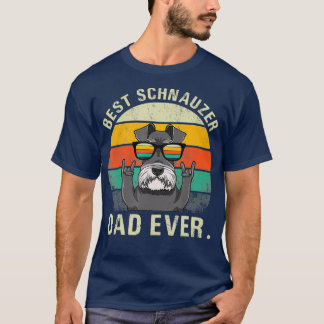 Dog  Beste Schnauzer Papa Ever Vaders Dag T-shirt
