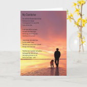 Dog, beste vriend van Man, Comforts Bad Day Poem Kaart (Gele Bloem)