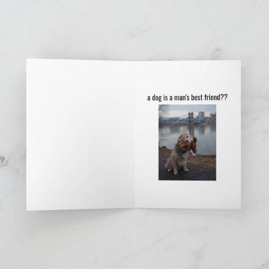 Dog - Beste vriend van Man Kaart (Binnen)