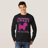 Dog Beware Crazy Shih Tzu Lady T-shirt (Voorkant volledig)