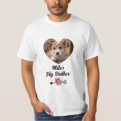 Dog big brother foto gepersonaliseerd T-Shirt (Voorkant)