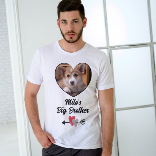 Dog big brother foto gepersonaliseerd T-Shirt