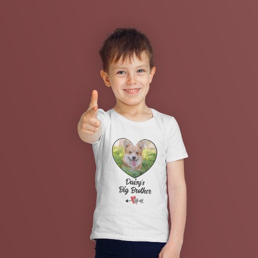 Dog big brother gepersonaliseerde foto t-shirt