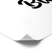 Dog big zus gepersonaliseerde foto poster (Hoek)