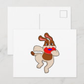 Dog bij afspelen briefkaart (Voorkant / Achterkant)