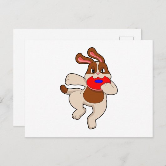 Dog bij afspelen briefkaart (Voorkant / Achterkant)