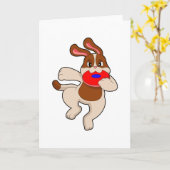 Dog bij afspelen kaart (Gele Bloem)