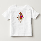Dog bij afspelen kinder shirts (Voorkant)