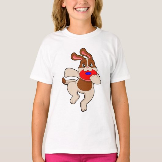 Dog bij afspelen t-shirt (Voorkant)