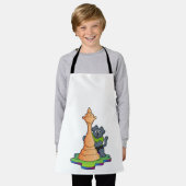 Dog bij Chess met Chess Schort (Gedragen)