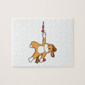 Dog bij Darts met Dart.PNG Legpuzzel (Horizontaal)