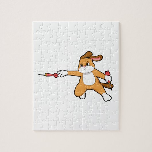 Dog bij Darts met Dart.PNG Legpuzzel (Verticaal)