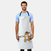 Dog bij Darts met Dart.PNG Schort (Gedragen)