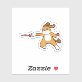 Dog bij Darts met Dart.PNG Sticker