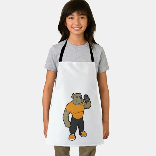 Dog bij Fitness met Dumbbell Schort (Insitu)