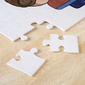 Dog bij Muziek met Hoofdtelefoon Legpuzzel (Zijkant)