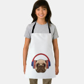 Dog bij Muziek met Hoofdtelefoon Schort (Insitu)