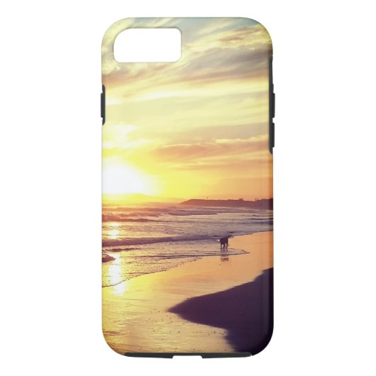 Dog bij Sunset Phone Case (Achterkant)