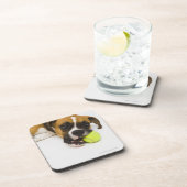 Dog bijten tennisbal onderzetter (Rechterzijde)