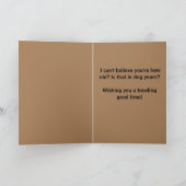 Dog Birthday Card Kaart (Binnen)