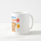 Dog Birthday Gift for Dog Lovers Koffiemok (Voorkant rechts)