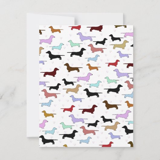 Dog Birthday Invitation Kaart (Achterkant)