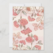 Dog Birthday Invitation Printable, girl Invitation Kaart (Achterkant)