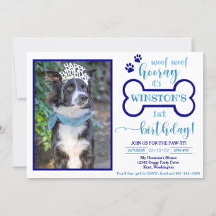 Dog Birthday Invitation   Uitnodiging Doggy