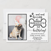 Dog Birthday Invitation | Uitnodiging Doggy (Voorkant)